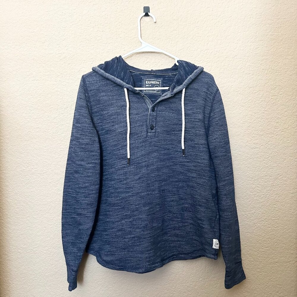 Men's Express, Navy Hoodie, Size Small
